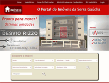 Tablet Screenshot of imoveisdaserra.com